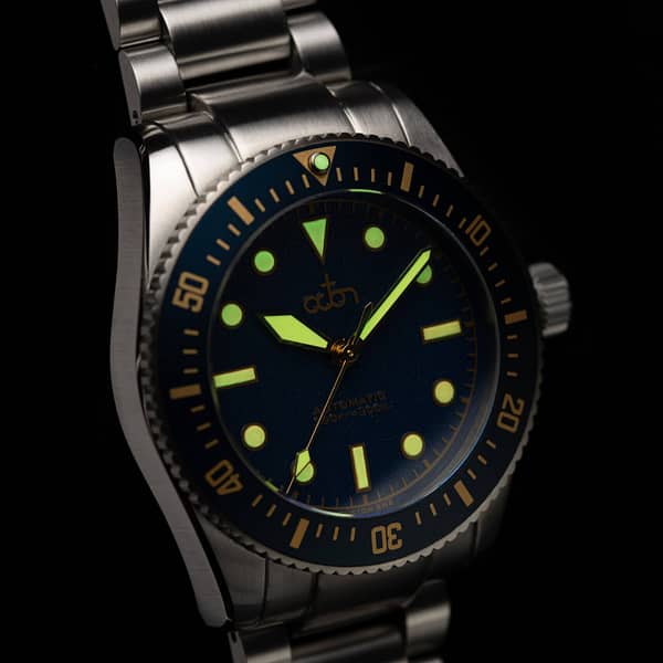 Baltic Blue Gold Watch with Stainless Steel Bracelet