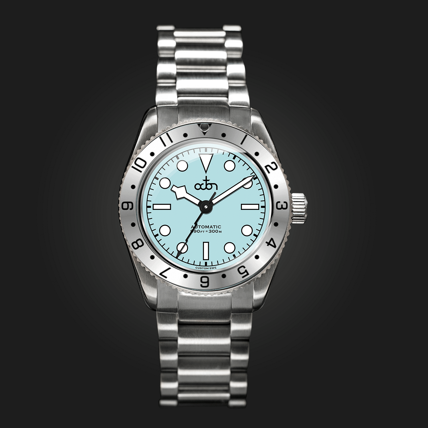 Lunar Blue Watch with Stainless Steel Bracelet