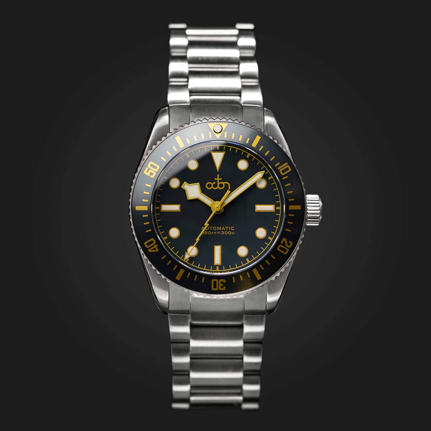 Meteor Grey Watch with Stainless Steel Bracelet (Hi-Beat Movement)